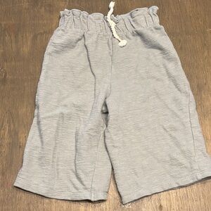 Kids Light Gray Drawstring Shorts